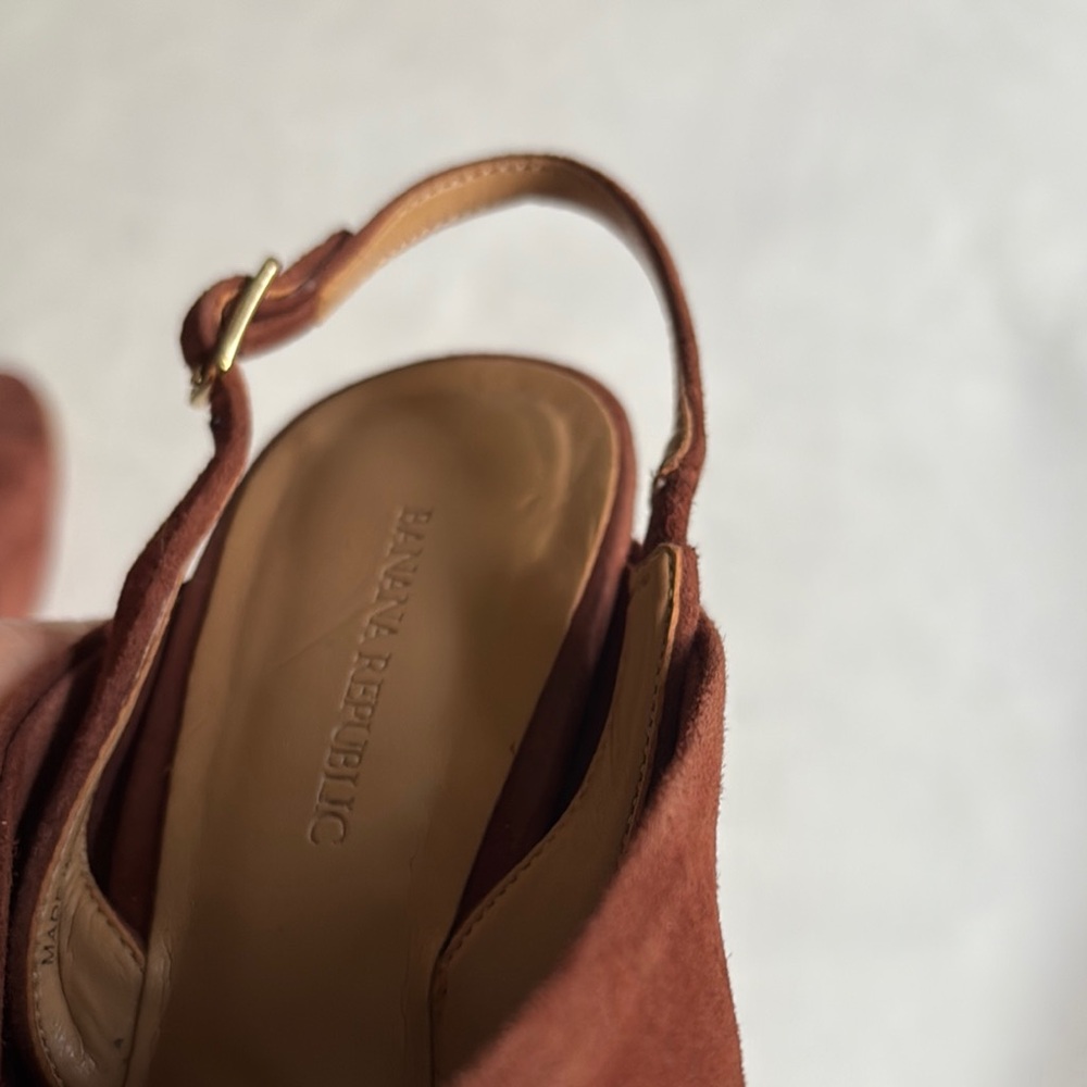 Banana Republic Sandals Jessa Brown Heels size 8.5 - Picture 5 of 10
